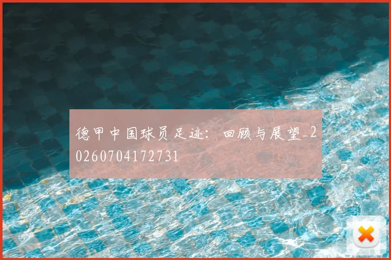 德甲中国球员足迹：回顾与展望_20260704172731